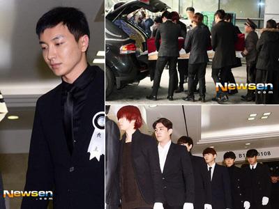 Super Junior Bantu Angkat Peti Jenazah di Pemakaman Keluarga Leeteuk